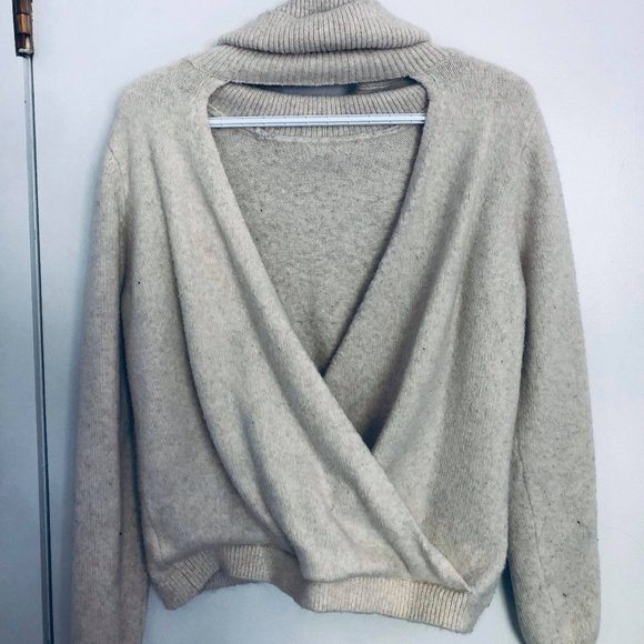 Off-Pink Turtleneck Sweater - Picture 1 of 3